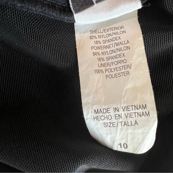 4/$24 Longitude Black with‎ Gold Shimmer V-Neck One Pierce Swimsuit - Picture 9 of 10